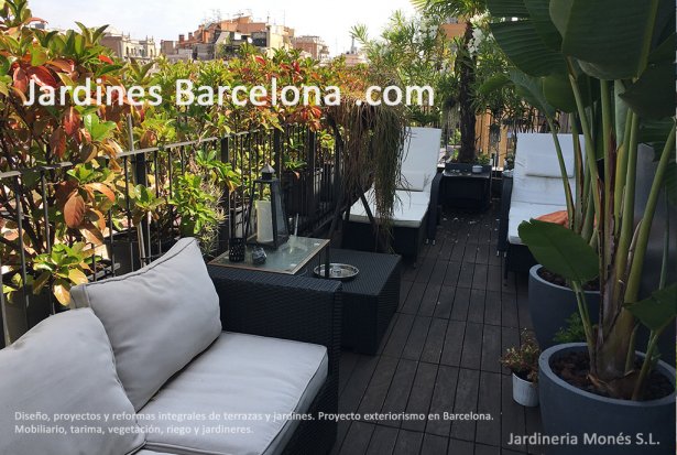 En Jardinera Mons hacemos realidad su proyecto o diseo de exteriores. Terrazas, jardines, balcones y patios. Jardineria Mons en Barcelona, Maresme, Baix Llobregat y Valls.