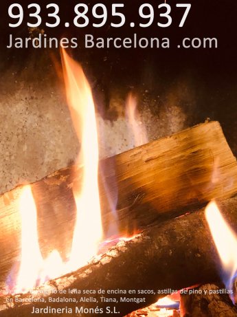 Venta de le�a de encina seca a domicilio en sacos a las poblaciones de  Barcelona, Badalona, Esplugues de Llobregat, Sant Just Desvern i Sant Joan Desp�