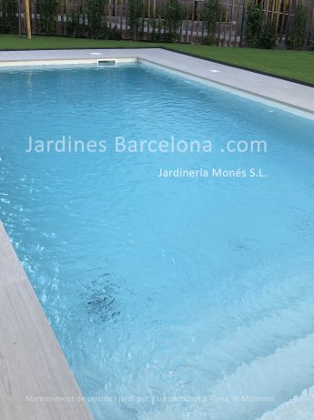 Construcci�n y posterior mantenimiento de piscina comunitaria en Sant Just Desvern, comarca del Baix Llobregat i provincia de Barcelona